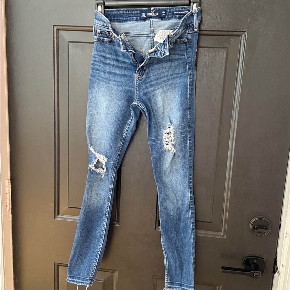 Hollister Light Blue Ripped Jeans